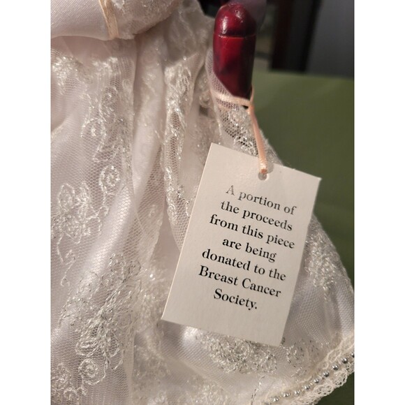 JACQUELINE KENTS FAIRY GODMOTHER Breast Cancer Fairy 2005 With Wooden Chair - Picture 7 of 16